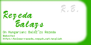 rezeda balazs business card